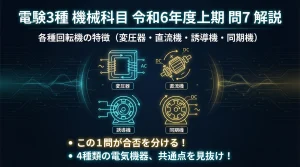 電験3種 機械科目 令和6年度上期 問7 解説スライド 表紙