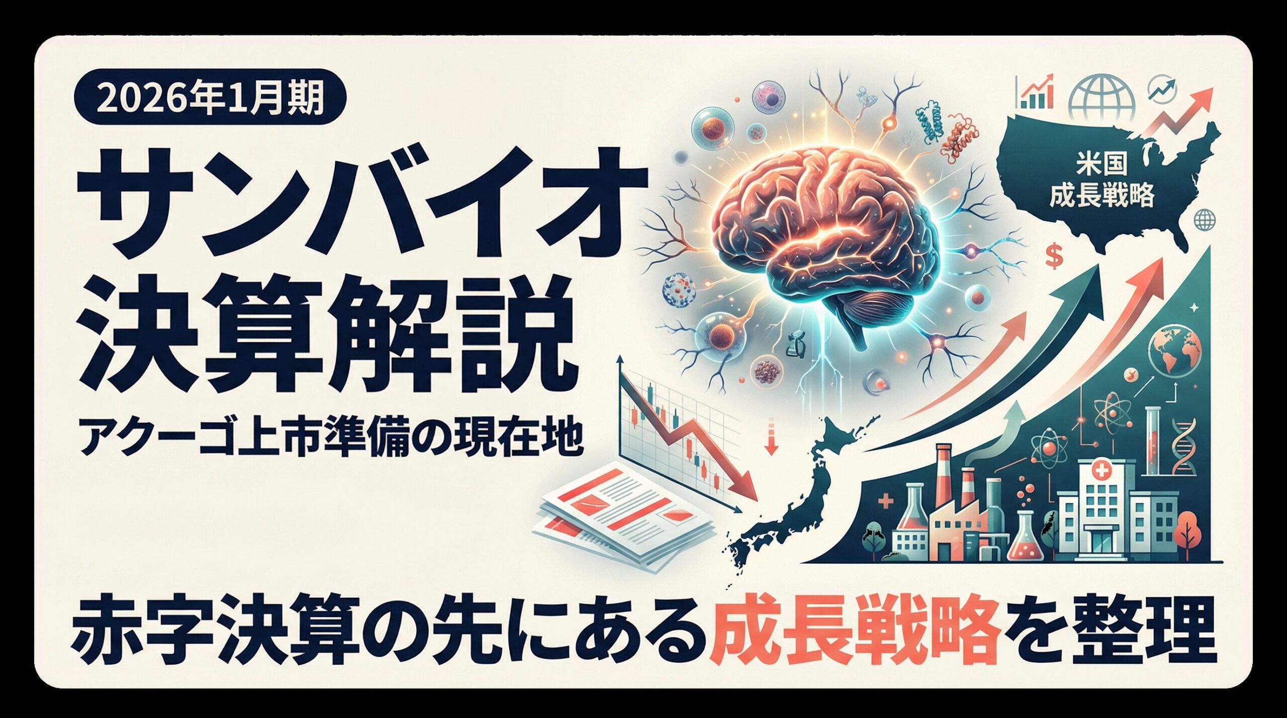 【サンバイオ決算解説】2026年1月期決算説明会をやさしく整理｜アクーゴ上市準備と成長戦略の現在地