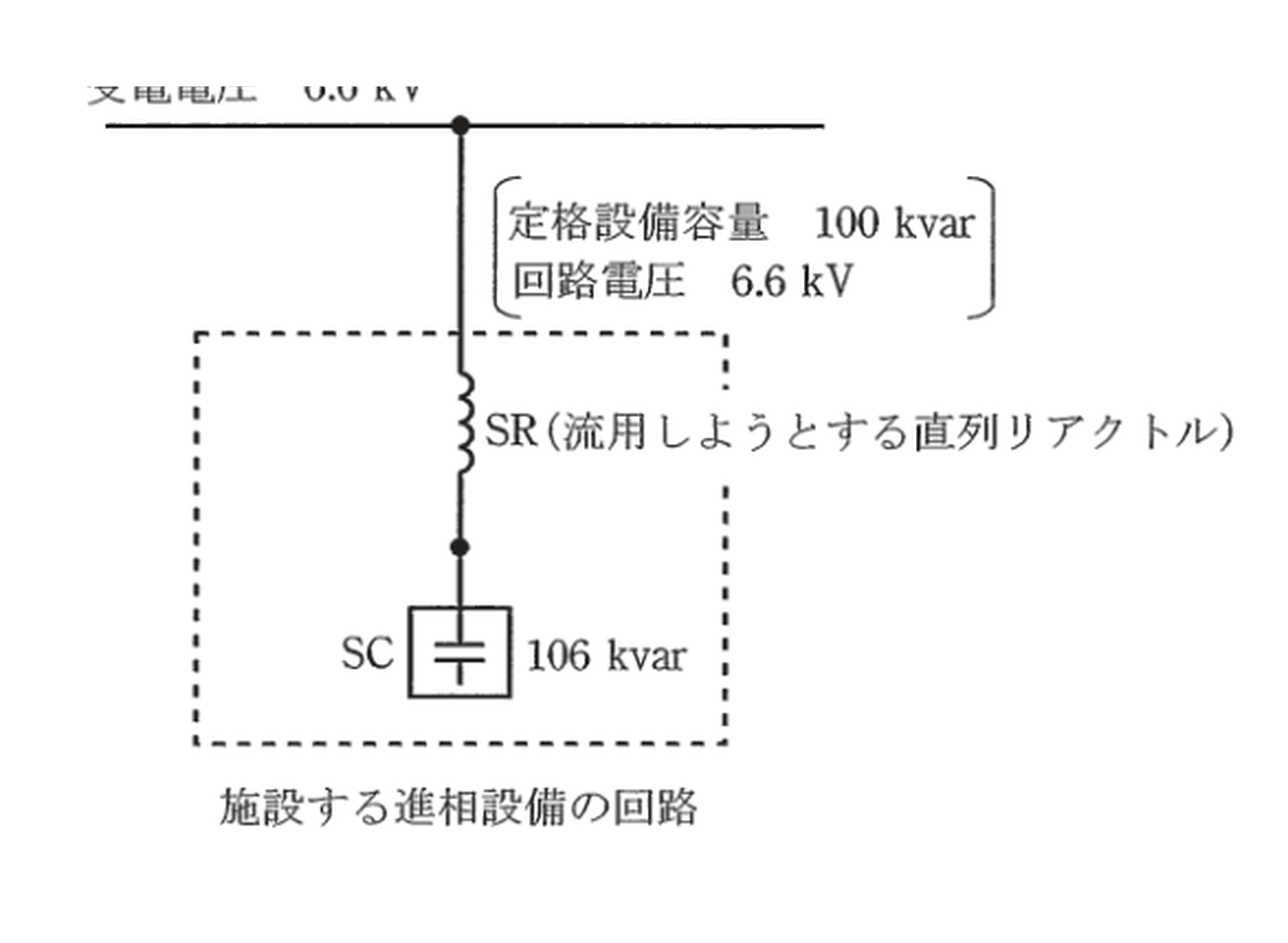 平成26年度 B問題13 施設する進相設備の回路
