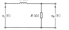 図1　L・Rの直列回路（v_R出力）（問題図）