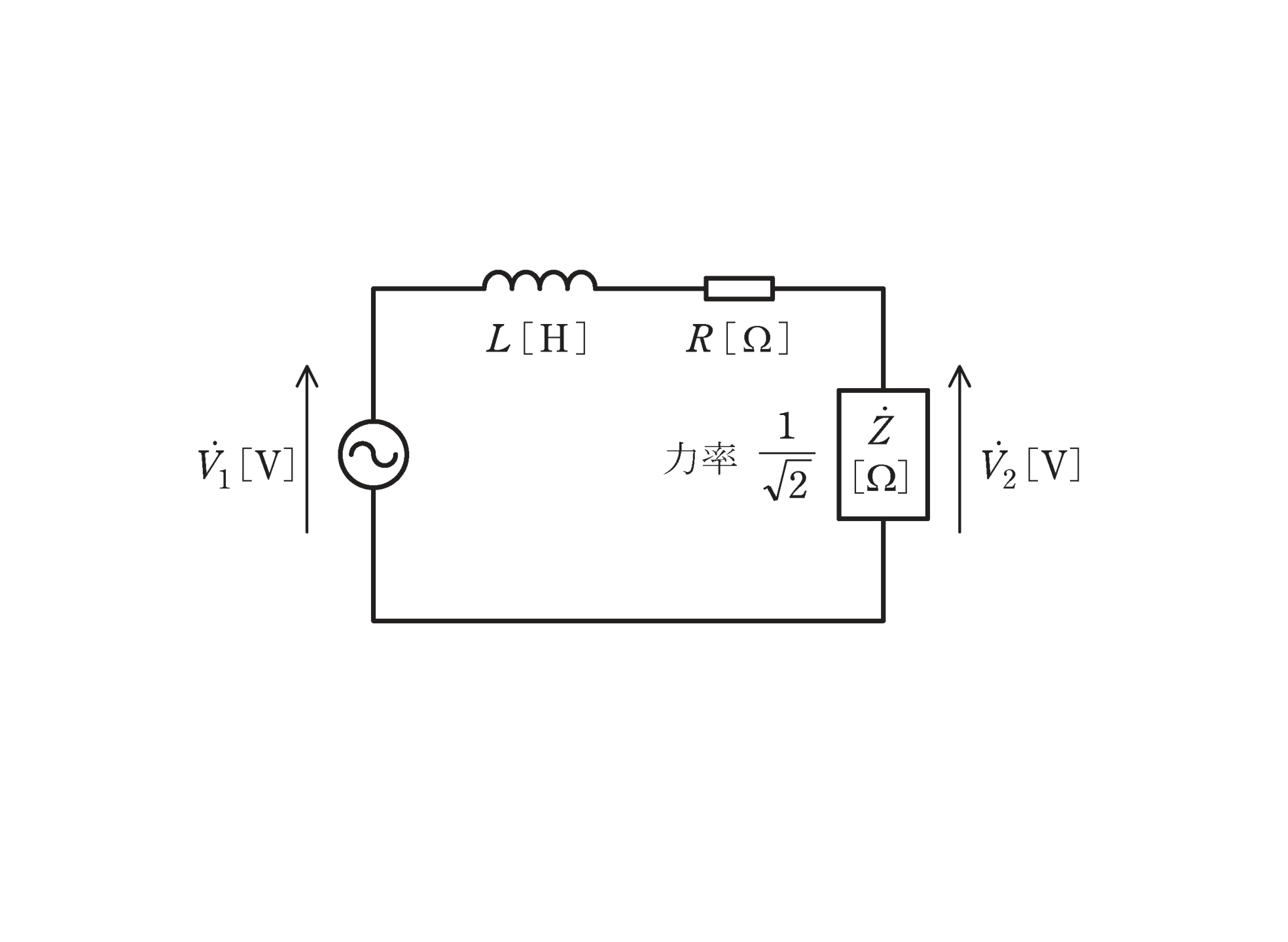 図　交流電源V̇<sub class=