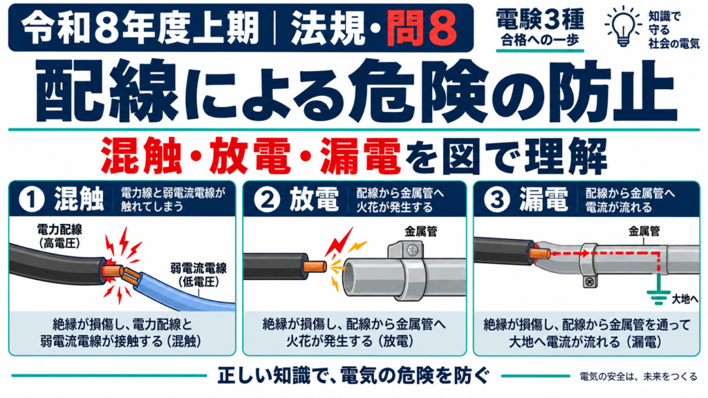 令和8年度上期 法規問8｜配線による危険の防止