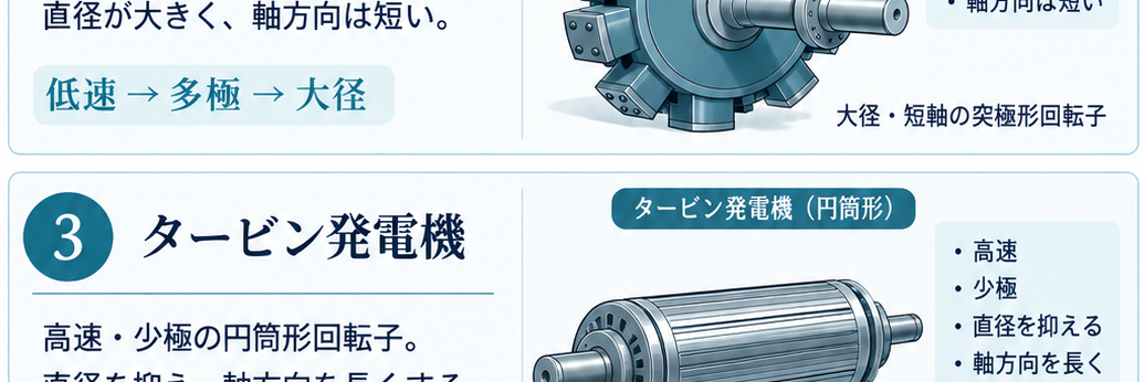 二次入力が回転子銅損と機械出力に分かれる電力の流れ